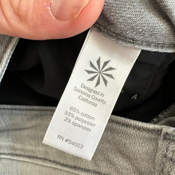 Athleta Sculptek Skinny Light Gray Stretchy Athleisure Jeans, Women's Size 8 - Picture 4 of 11